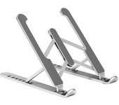 Aisens soporte de sobremesa ajustable para portatil / tablet - color plata