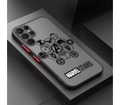 Marvel's Avengers Art Anime For Samsung S23 S22 S21 S20 S10 S9 Note 20 10 Ultra Plus FE Lite Frosted Translucent Phone Case