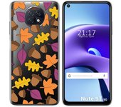 Tumundosmartphone Funda Gel Transparente para Xiaomi Redmi Note 9T 5G diseño Otoño Dibujos