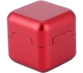 Porta tiza Caja de polvo de billar magnética Bolsa de tiza de billar (roja)