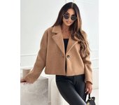 Cropped Trench Coat for Women 2024 Fall Winter Wool Coats Peacoat Casual Trendy Blazer Jackets