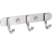 Perchero de pared con Ganchos para Colgar toallas, Modern Perchero de 23x48 cm para Colgar ropa en la entrada, el baño o el dormitorio (3 Ganchos, Blanco)