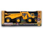 CAMION VOLQUETE CON EXCAVADORA MEDIANA DE PANRITOS