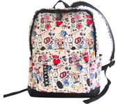 Mochila Mediana BT21 Blanca - Mochila mediana Rigida y de buena calidad - BTS kpop haruhana