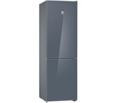 Frigo Combi 186cm x 60cm Clase D BALAY 3KFD565AI 326L Pantalla Si ExtraCold/ExtraFresh Cristal Gris