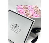 16 Rosas rosa y moradas eternas - Flores Día de la Madre - Flores para regalar con tarjeta DEDICATORIA