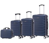 Conjunto de Maletas de Viaje Elegantes: Carcasa Ligera de ABS, Cerradura Numérica, 4 Ruedas Giratorias 360°, Asa Telescópica de Aluminio  Juego de Maletas    Set Trolley Maleta Cabina (6990 M008 8001 8002 8008 6020 H24)