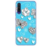 Tumundosmartphone Funda Gel Tpu para Xiaomi Mi 9 Lite diseño Mariposas Dibujos
