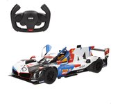 Rastar coche RC BMW M Hybrid V8 1:14, control remoto tipo volante, luces delanteras, apertura de puertas manual, escala 1:14, velocidad ajustable 7-11 km/h, suspensión independiente, set de pegatinas DIY, juguete para niños desde 6 años