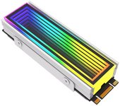 5V/3Pin ARGB AURA Sync Computer 2280 SSD M2 Radiator Aluminum PC RGB M.2 Nvme Cooler Heatsink Solid State Drive Heat Sink Cooler