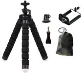 Mini Tripod for Gopro Hero 13 12 11 10 9 8 7 6 5 Black MAX Flexible Octopus Accessories for Action 3 Fusion Akaso Brave DBPOWER