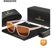KINGSEVEN Brand 99% Anti-Blue Ray Glasses Eyeglasses Men Women Computer Blue Light Blocking Transparent Orange Lens Eyewear