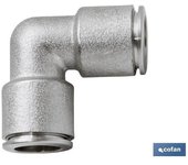 Empalme rapido metalico codo t-10   caja 5 unid.