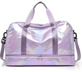Bolso de Viaje para Mujer Bolso de Mano de Gran Capacidad Bolso de Hombre Casual Bolso de deporte de separación Seco y Húmedo Material de Lining ZMN062 Hecho en Nylon
