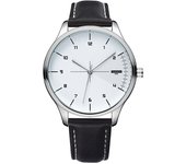 Fashion Men's Watches Top Brand Luxury Metal Case Quartz Wrist Watches Simple Casual Leather Belt Mens Watch Clock Reloj Hombre