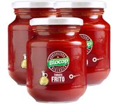 Tomate frito  Packs 3  Natural  Artesano  Con aceite de oliva virgen extra  Biocop