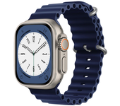 Silicone Watch band for Apple Watch strap 45mm 40mm Ultra2 49mm 44mm 41mm 38mm 42mm Ocean sport bracelet series 9 8 7 6 5 4 3 SE