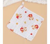 Toalla cuadrada de seersucker de algodón puro de alta densidad, seis capas, lavada, pañuelo pequeño, toalla absorbente, babero estampado para bebés y niños