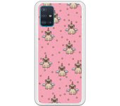 Funda compatible con Samsung Galaxy A51 - Be Unique Funda Gel perrocornio