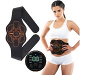 Masajeador de Músculo ABS Estimulador Eléctrico Cinturón de Ejercicio Abdominal Reducción de Grasa y Celulitis