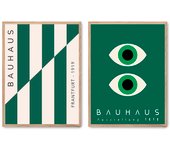 Set de 2 cuadros calidad premium con marco de madera - 30x40 cm o 50x70 cm - POSTER LAB