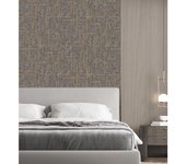 Muestra DIN A4 de Papel pintado vinílico lavable moderno de líneas geométricas con relieve - Allure Lines 681633 de GAULAN