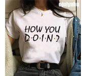 Fashion Friends Tv Show Funny Cartoon T Shirt Women Graphic Best Friends Harajuku T-shirt Korean Style Tshirt Vintage Top Female