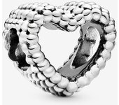 Charm Pandora en plata de ley Corazón Moldeado