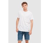 Bermuda denim de cinco bolsillos con dobladillo en el bajo y rotos INSIDE