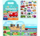 Early Childhood Education Scene Sticker Book Focus Cultivation Quiet Sticker Book Enlightenment Puzzle Cognitive Book For Kids