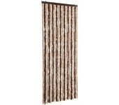 vidaXL Cortina Mosquitera Chenilla 56x200 cm Extraíble Puerto Color Azul,  Beige,  beige y marrón claro y mas