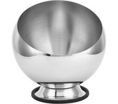 Cuenco para condimentos, olla caliente de acero inoxidable, recipiente para condimentos para restaurante, olla para salsa con base plateada