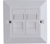 Lanview Placa de Pared Cat6 Doble Gang UK - Fácil Instalación