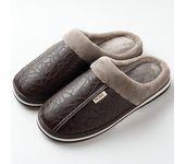 Water Repellent Home Slippers Soft Cozy House Slippers Anti-skid Slip-on Shoes Indoor For Men Winter Shoes
