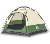 vidaXL Tienda campaña cabaña 4 personas apertura rápida Color Gris y naranja,  Azul,  Verde y mas