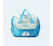 Fashionable printed cartoon multifunctional one shoulder mommy bag Portable lightweight diagonal diaper bag