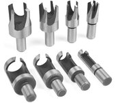 Broca para cortar tapones de madera, brocas para cortar tapones de madera, brocas para cortar tapones de madera, 6 mm, 10 mm, 13 mm, 16 mm, juego de 8 piezas para trabajar la madera con acero al carbono