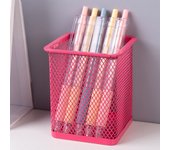 1Pcs New Pencil Holder Office Desk Metal Mesh Square Pen Pot Cup Case Container Organiser Durable Pencil Case