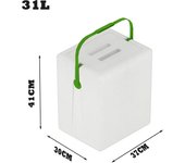 UD - Nevera poliespan portatil de forma retangular alto ideal para playa,champing,fiesta,BBQ...