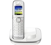 Panasonic KX-TGJ310 - Teléfono (Teléfono DECT, Altavoz, 250 entradas, Identificador de Llamadas, Blanco) [versión importada]