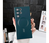 For Magsafe Magnetic Wireless Charging Case For Samsung S24 S23 S22 S21 S20 S20FE S23FE Note 20 Ultra Plus TPU Soft Back Cover