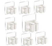 Soporte para Fregona y Escoba Autoadhesivo(8PCs)