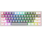 Redragon - Fizz Pro Teclado Mecanico Gaming Inalámbrico Rgb Español la Gris/blanco