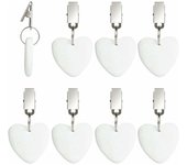 Pesas para Mantel With Clips de Mármol, Kit de Pesas para Mantel para Picnic, Fiesta, Cocina, Restaurante