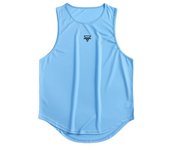 Summer Men Casual Fashion Sleeveless Elastic Tank Top Gym Bodybuilding Fitness Quick Dry Breathable Training Basketball T-shirt