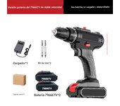 12V Power】Multi-funcional taladro de impacto inalámbrico / taladro / destornillador 3 en 1 de iones de litio hogar portátil pistola taladro placa de acero de perforación de hormigón ultra-larga duración de la batería.