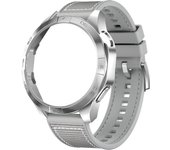 Silicone Strap+PC Hard Case for HUAWEI WATCH GT4 46mm Sport Band Screen Protective Case Bumper for Huawei GT4 Bracelet Belt