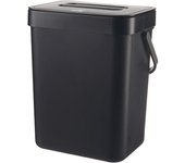 Cubo de basura para Cocina, Cubo de basura orgánico para Cocina, Pequeño, 3 L, with Tapa, Cubo de basura para Cocina, Cubo de pañales a prueba de olores, encymera colcante, compost Cube