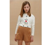 Mayoral Bermuda Antelina para Niña - Pantalón Corto Cómodo y Elegante