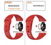 Replacement Watch Strap For Xiaomi Redmi Watch 3 Watchbands Strap For Redmi Watch 3 Active with Screen Protector Correa Bracelet